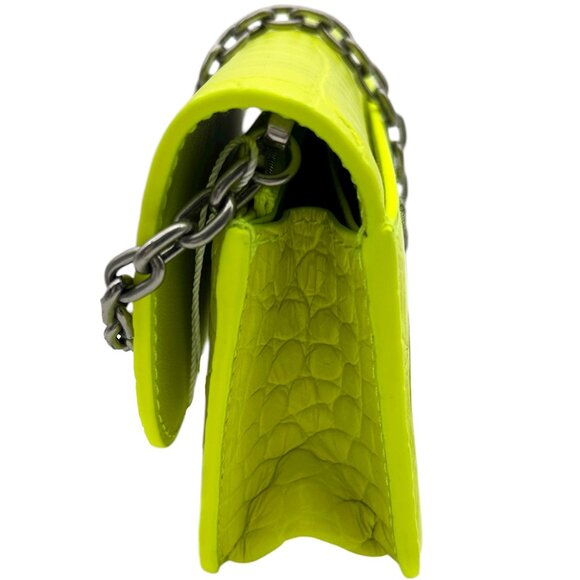 Balenciaga Gossip Wallet On Chain Bag Chartreuse - Picture 8 of 12